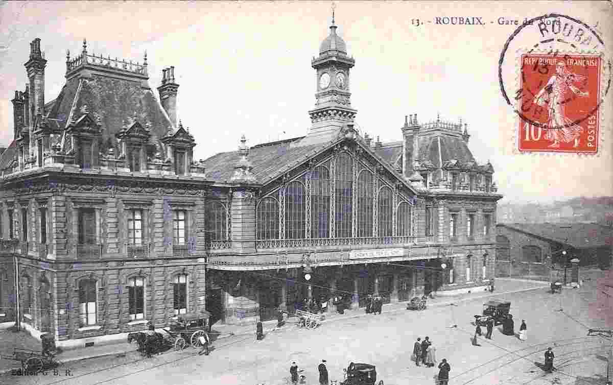 Roubaix. La Gare du Nord, 1914