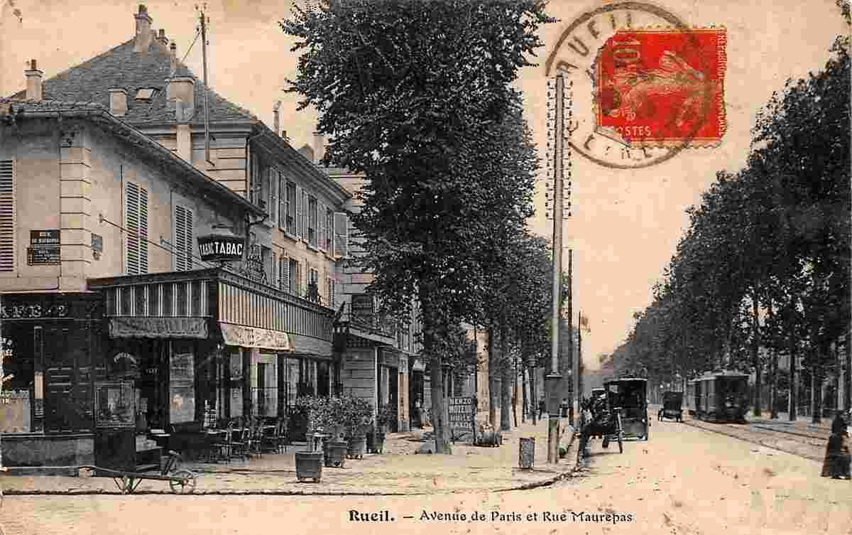 Rueil-Malmaison. Avenue de Paris et Rue Maurepas