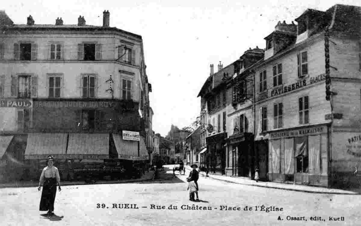 Rueil-Malmaison. Rue du Château, Place de l'Église