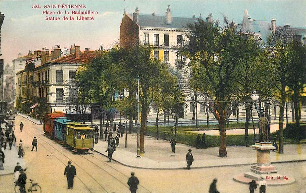 Saint-Étienne. Place de la Badouillère, Statue de la Liberté
