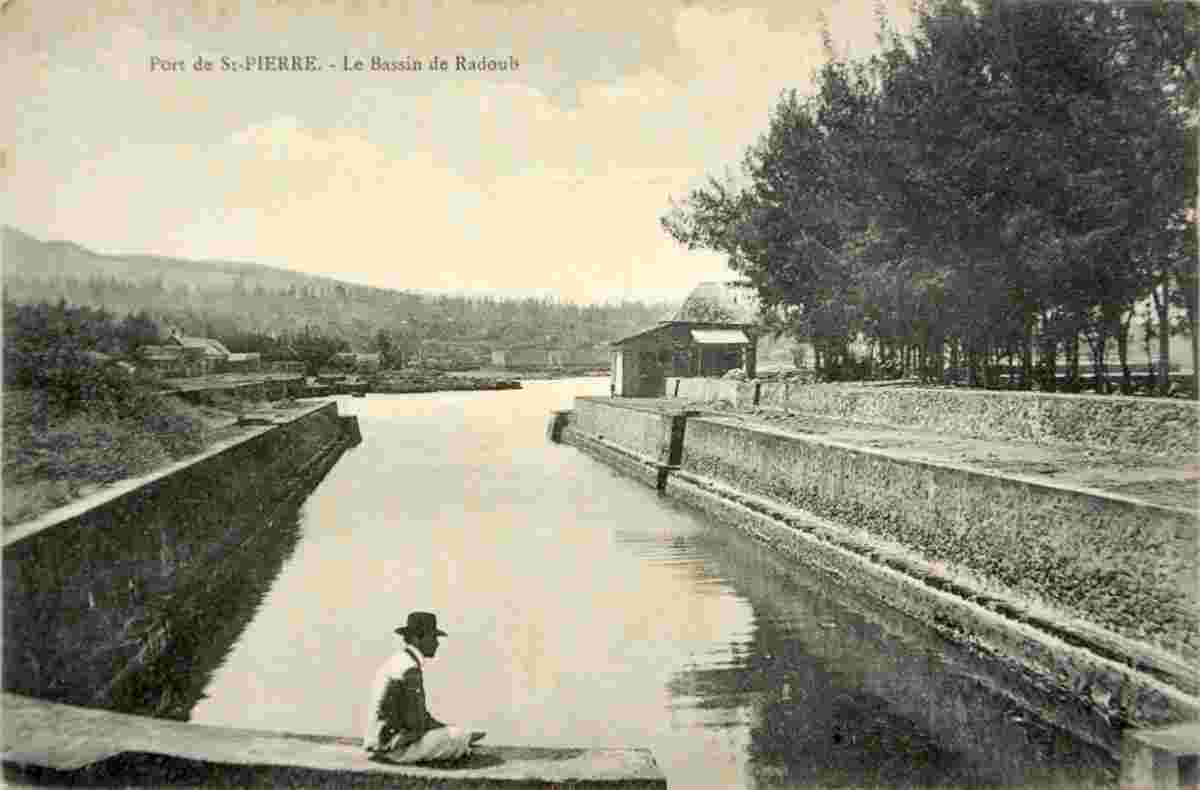 Saint-Pierre. Le Bassin de Radoub, 1914