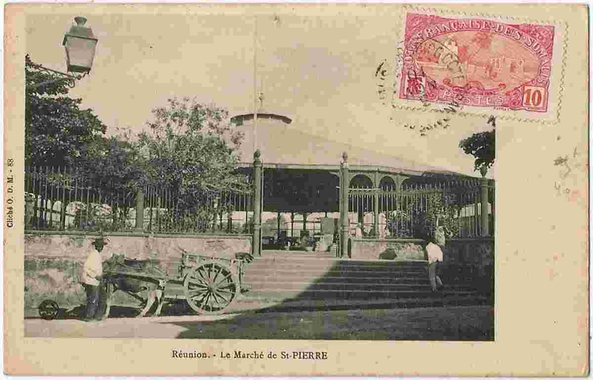Saint-Pierre. Le Marché, 1910