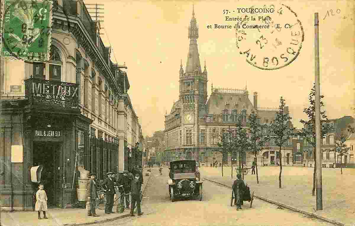 Tourcoing. Entrée de la Place, 1914