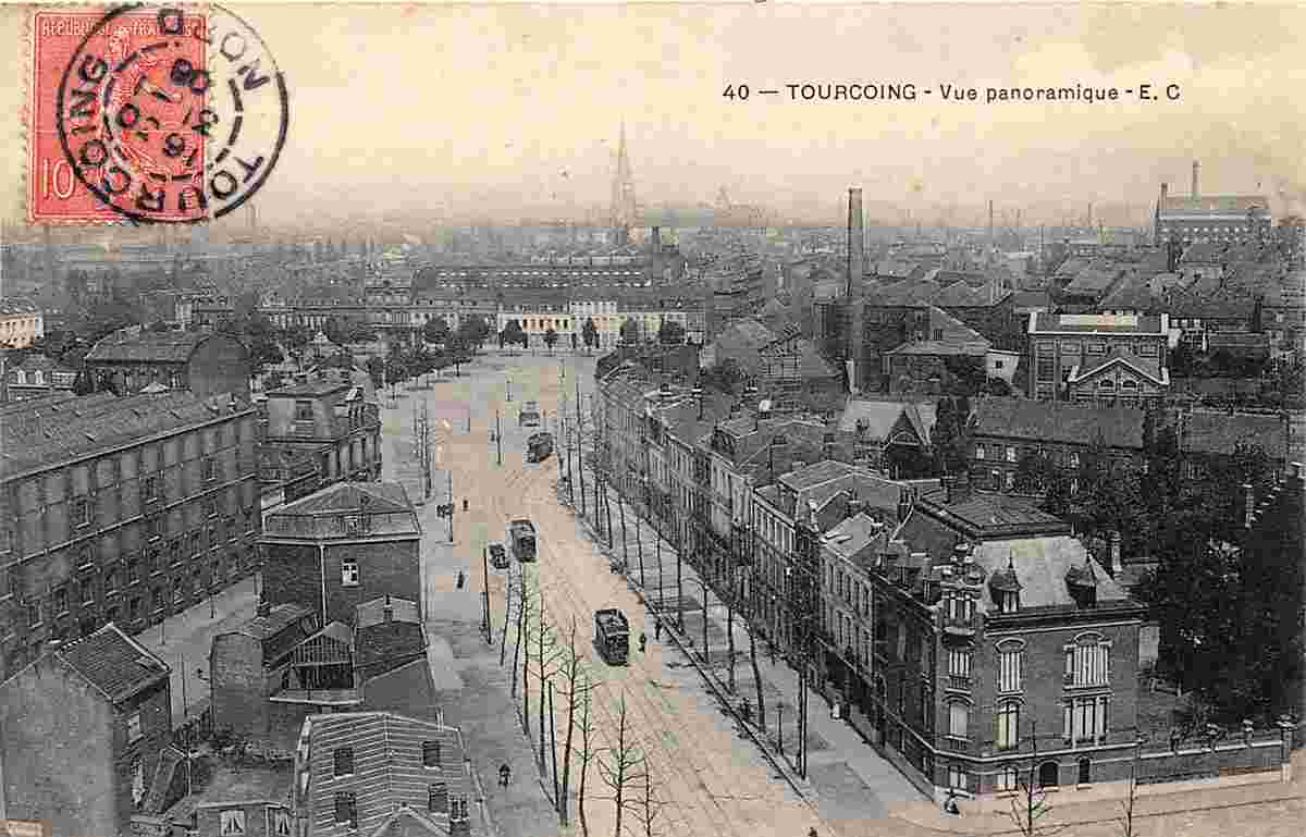 Tourcoing. Vue Panoramique, 1908
