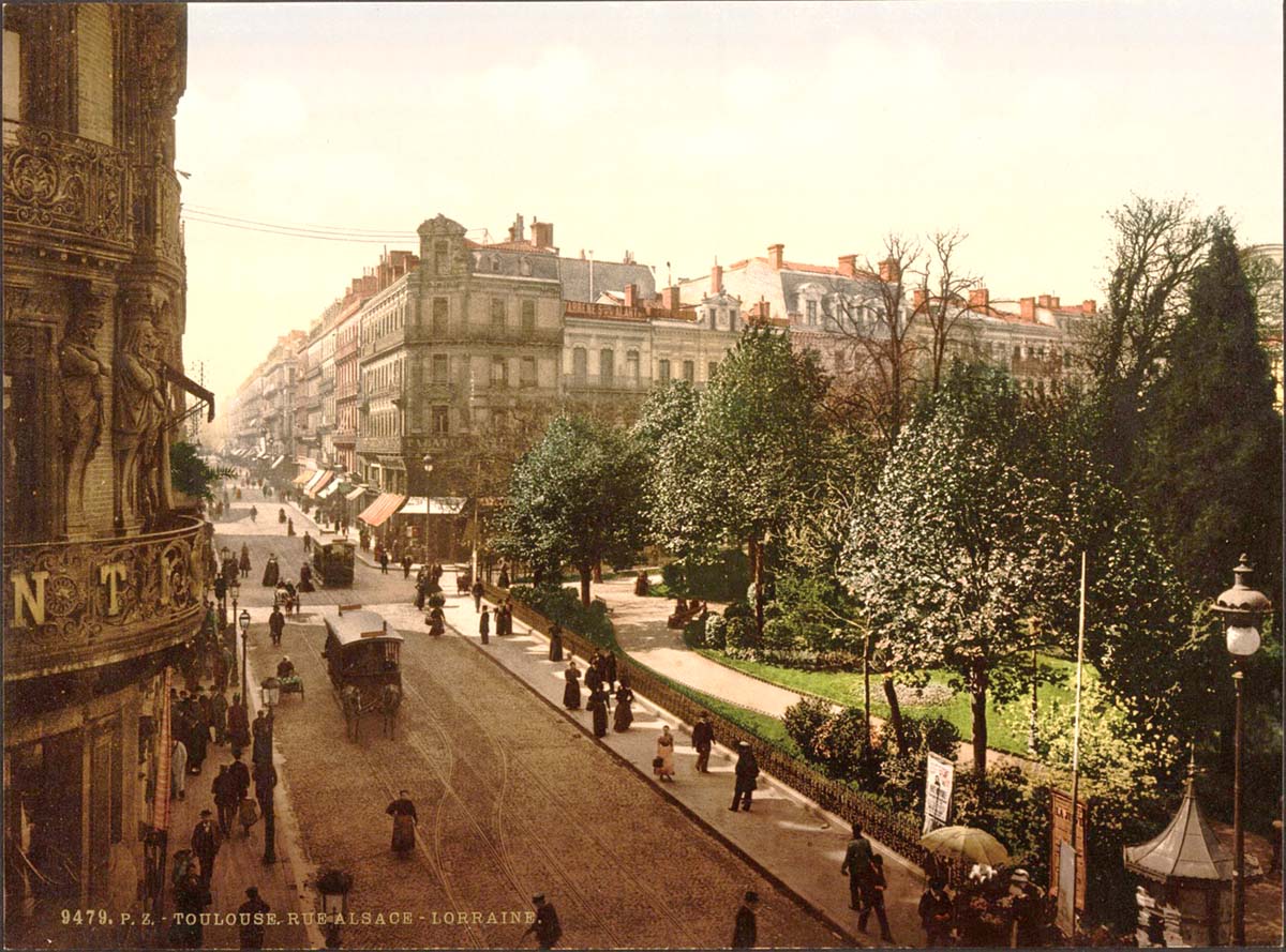 Toulouse. Alsace-Lorraine Street, 1890