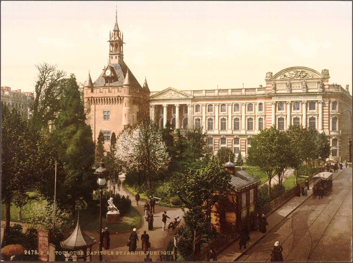 Toulouse. Capitol and Public Gardens, 1890