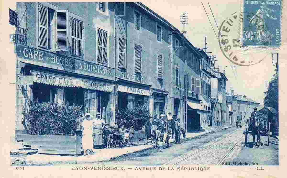 Venissieux. Avenue de la Republique, 1924