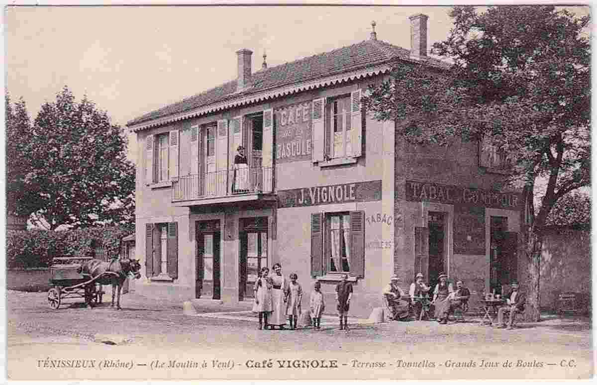 Venissieux. Le Moulin à Vent - Café Vignole, 1915