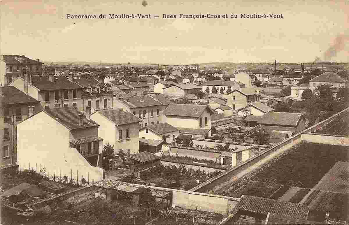 Venissieux. Rues François-Gros et du Moulin à Vent