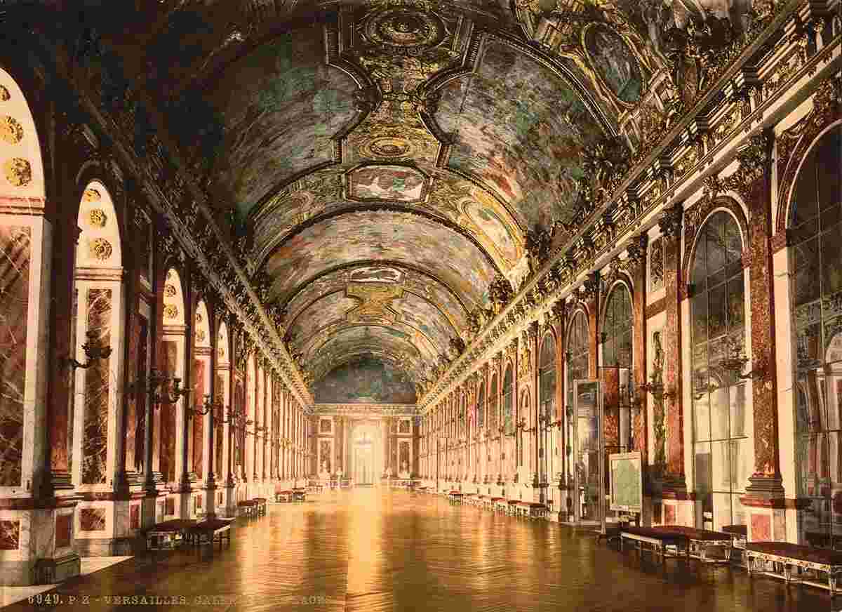 Versailles. Galerie des Glaces, 1890
