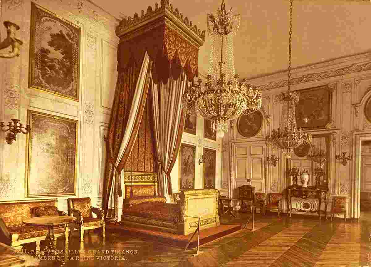 Versailles. Grand Trianon, Chambre de la Reine Victoria, 1890