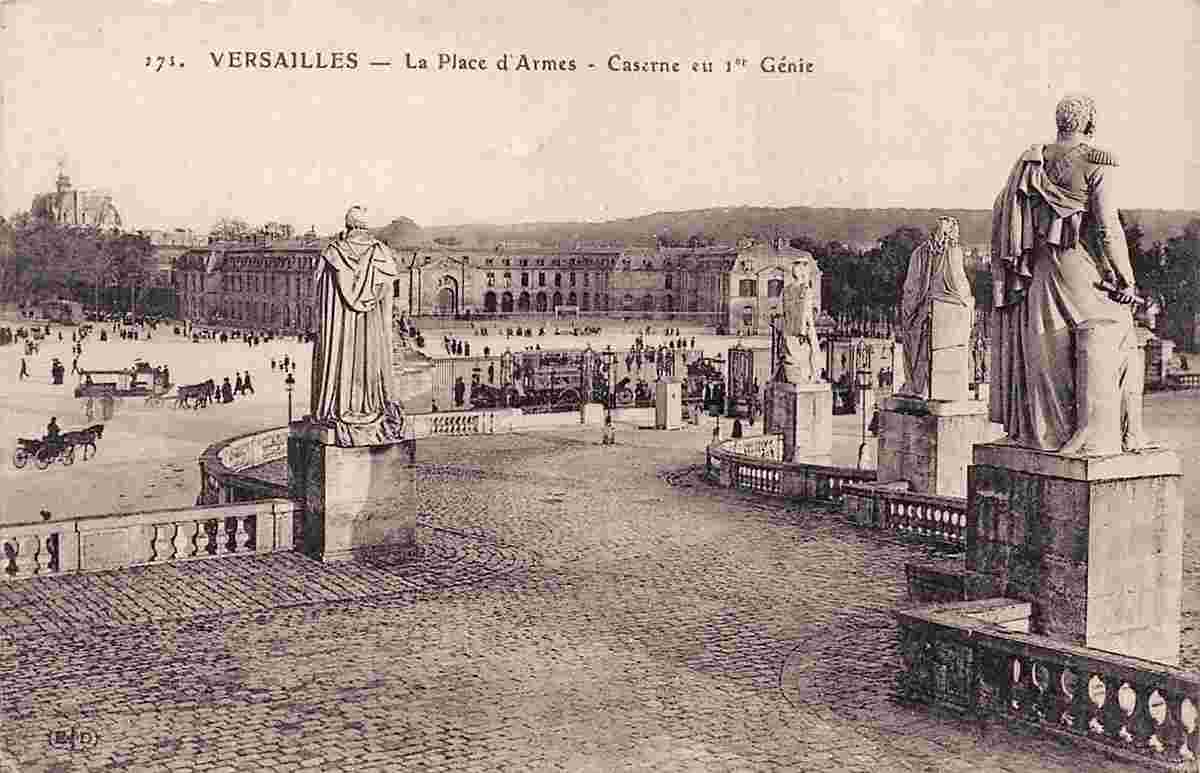 Versailles. La Place d'Armes, caserne eu 1er Génie
