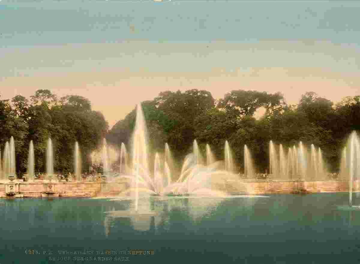 Versailles. Le bassin Latone, Neptune, 1890