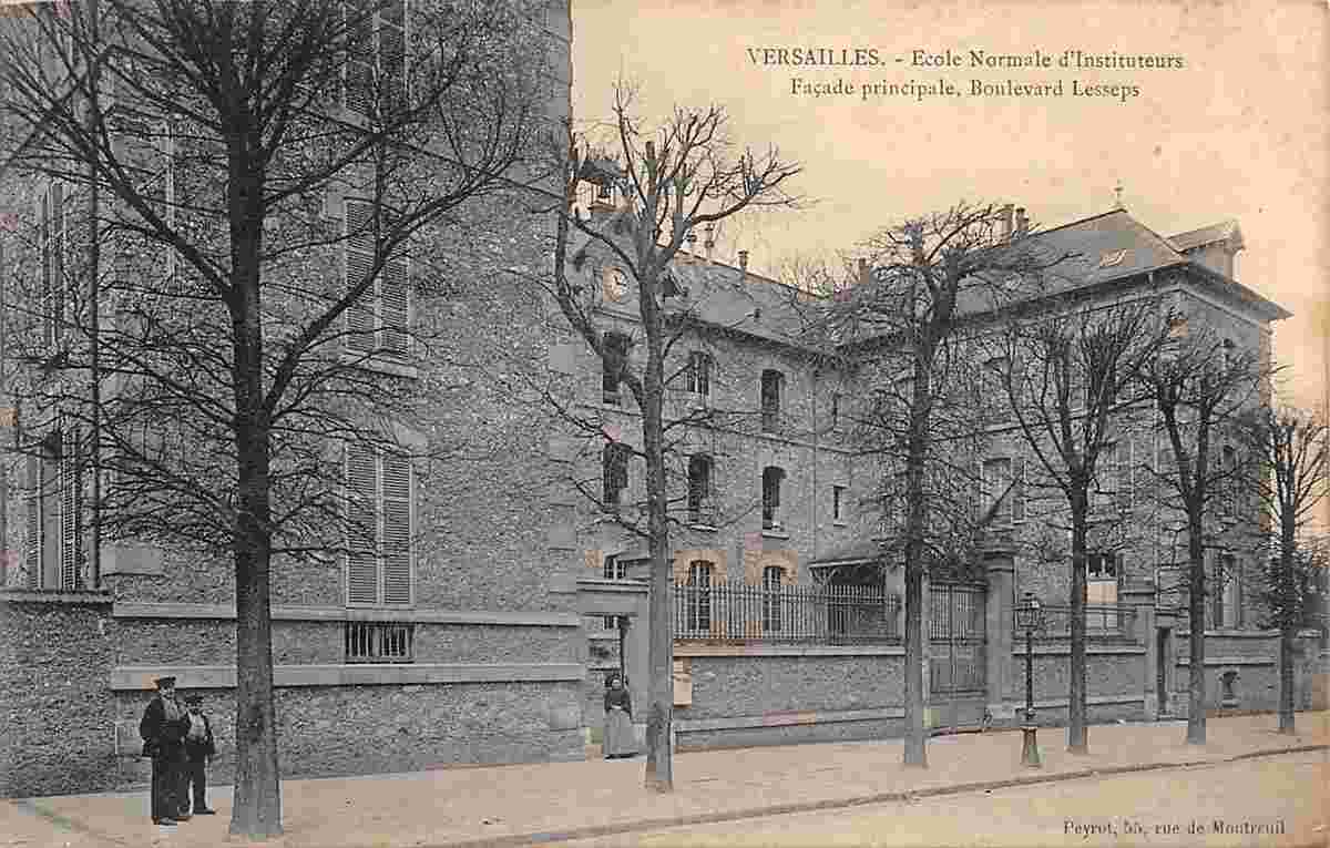 Versailles. Ecole Normale d'Instituteurs sur Boulevard Lesseps, 1907