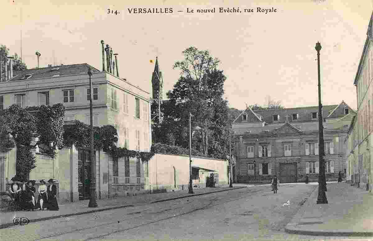 Versailles. Le Nouvel Évêché sur rue Royale
