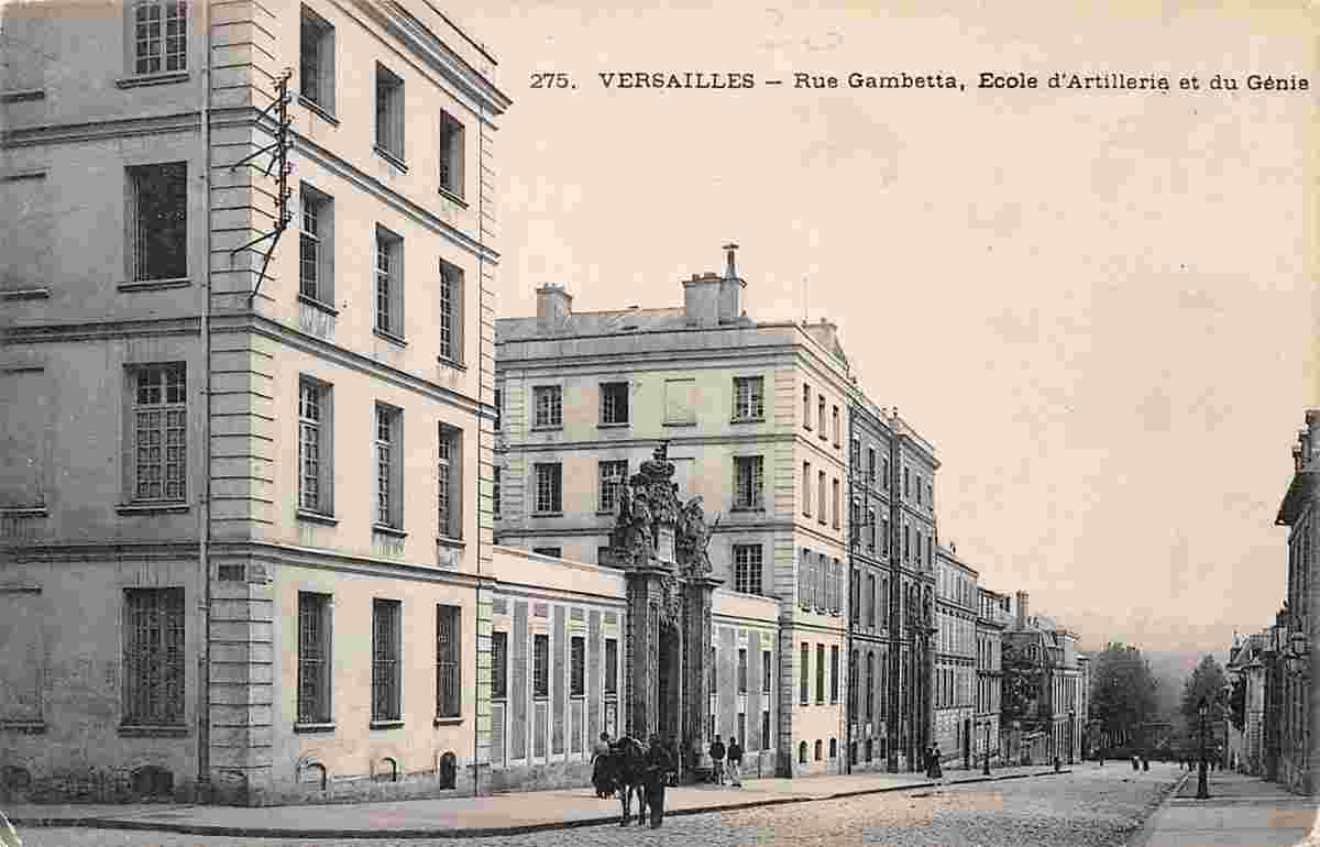 Versailles. Rue Gambetta, Ecole d'Artillerie et du Génie