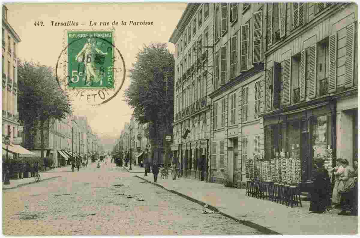 Versailles. Rue de la Paroisse, 1915