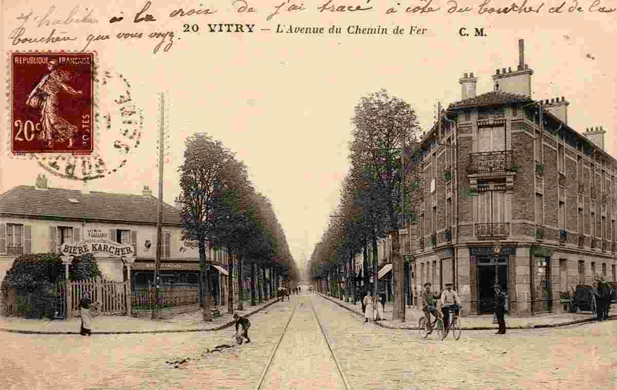 Vitry-sur-Seine. Avenue du Chemin de Fer