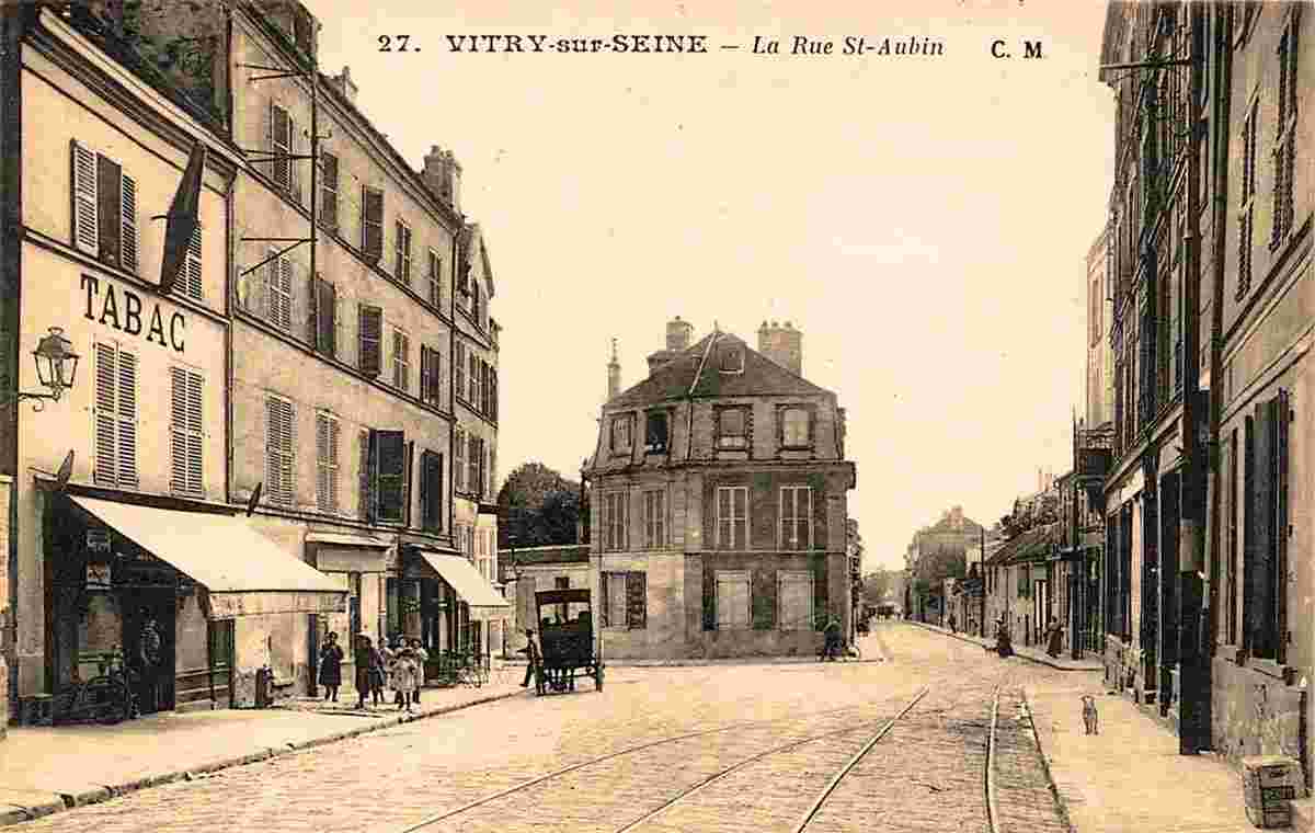 Vitry-sur-Seine. La Rue Saint Aubin