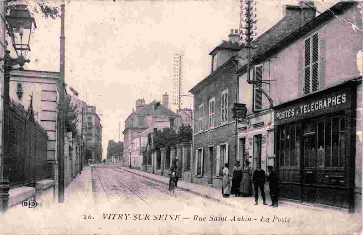 Vitry-sur-Seine. Rue Saint-Aubin - La Poste